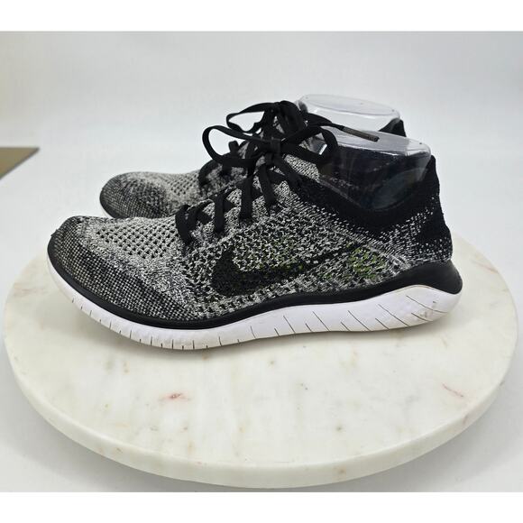 Nike Free RN Flyknit Running Shoes – Oreo Black/White – Women’s 8 - Picture 3 of 7